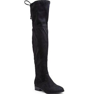 Steve Madden Black Orlene Over The Knee Boots